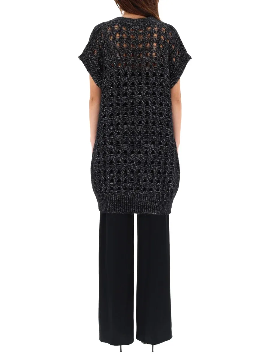 Perforated Alpaca Vest by Herno