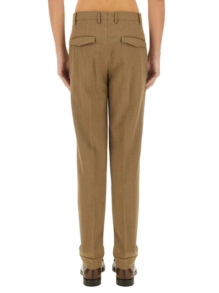 Straight-Leg Virgin Wool Blend Trousers by Pt Torino