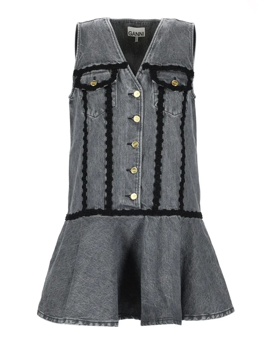 Organic Cotton Mini Dress by Ganni