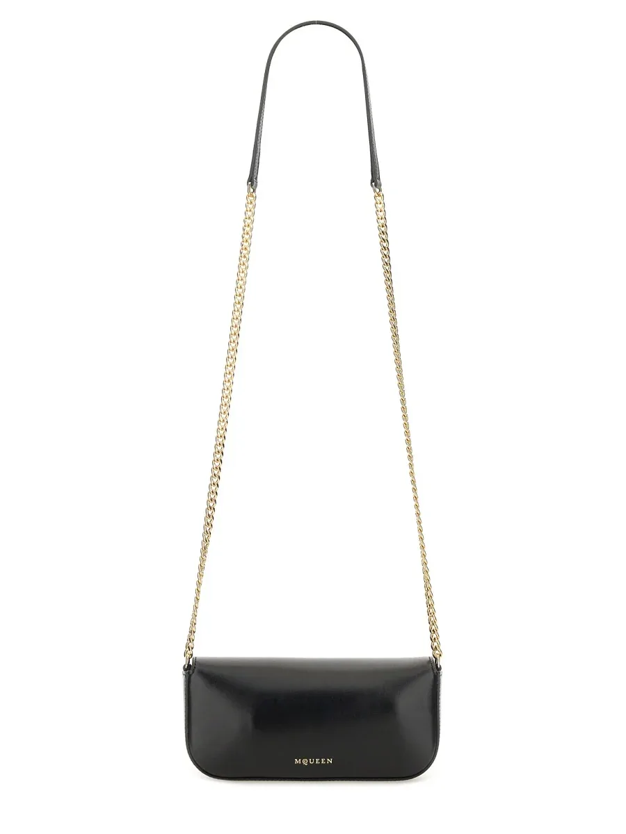 Floral Skull-Motif Calf Skin Shoulder Bag by alexander mcqueen