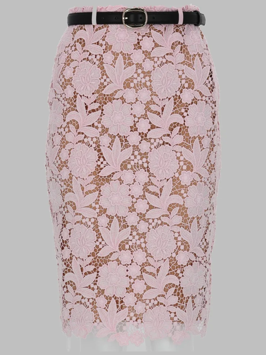 Lace Midi Skirt by Self-Portrait