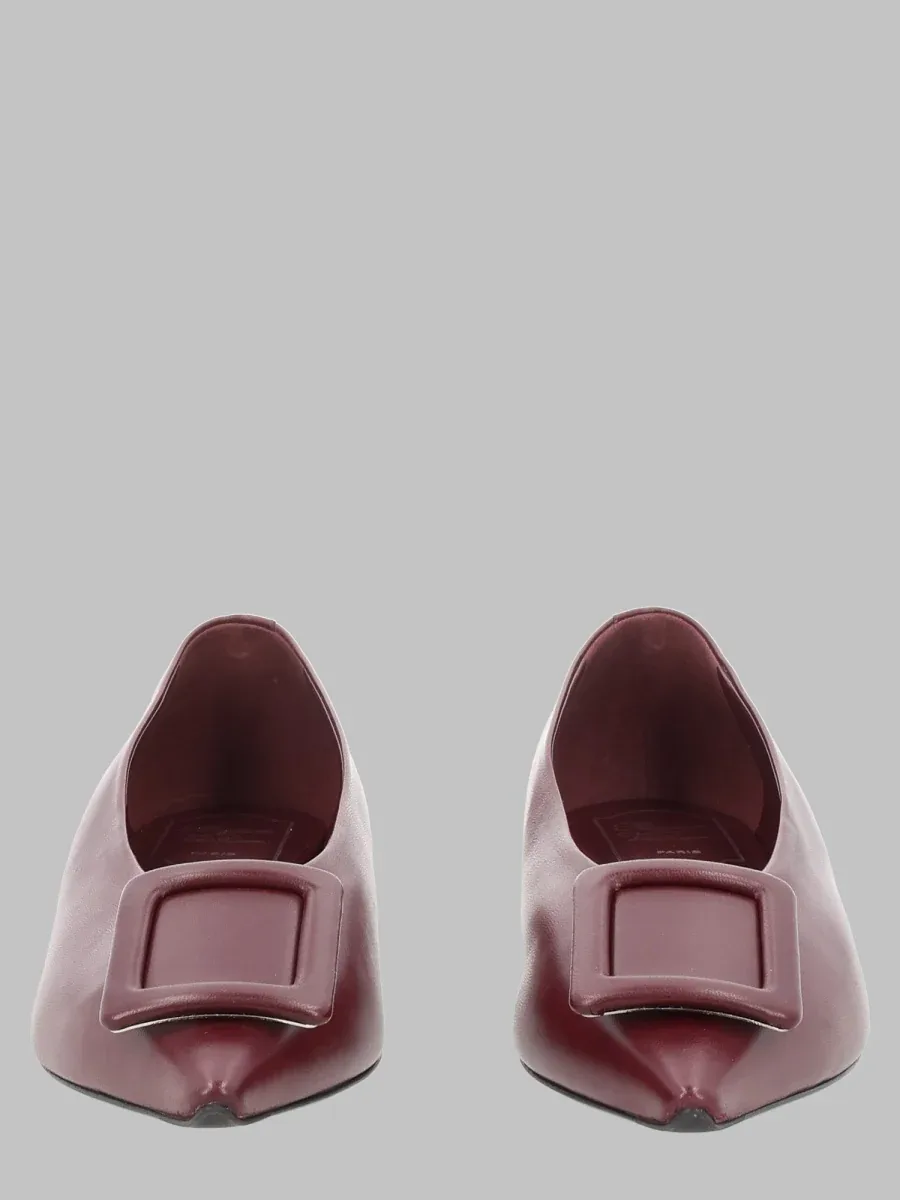 Pointed Leather Ballet Flat by Roger Vivier