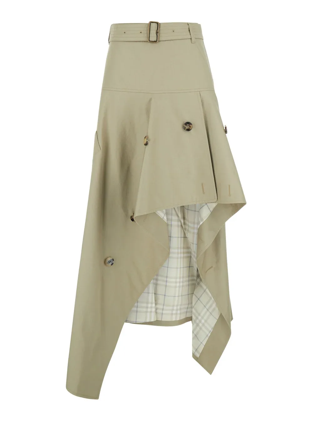Asymmetrical Linen Skirt by Burberry