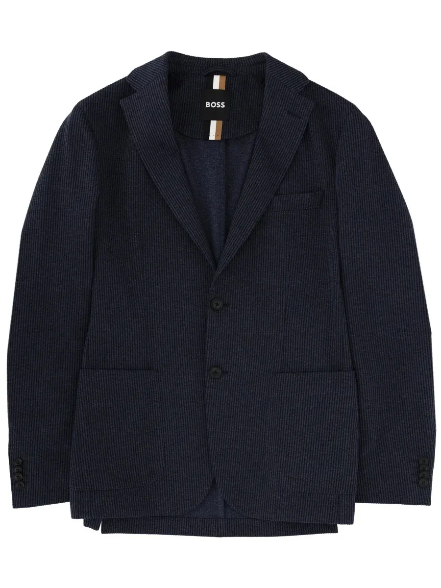 Cotton Blend Jacket by Hugo Boss