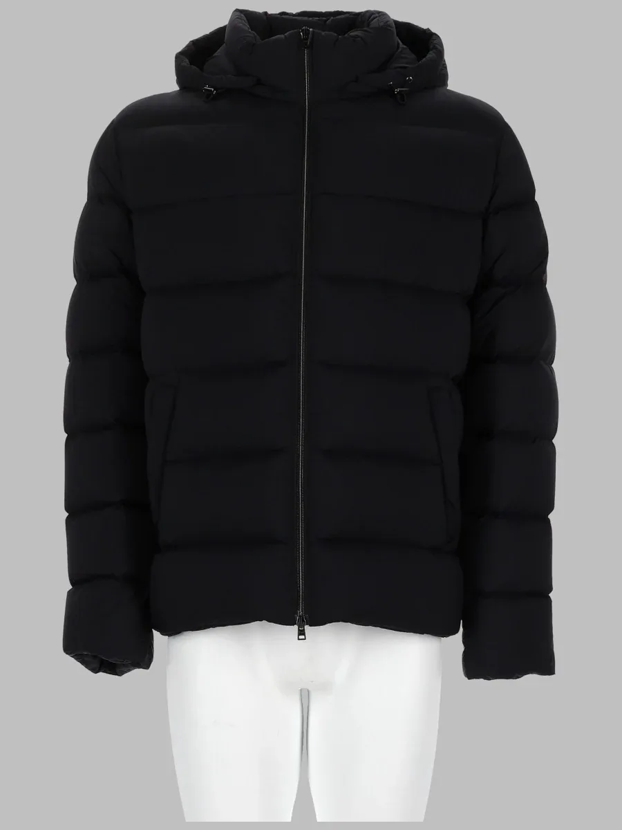 Quilted Hooded Polyamide Raincoat by Herno