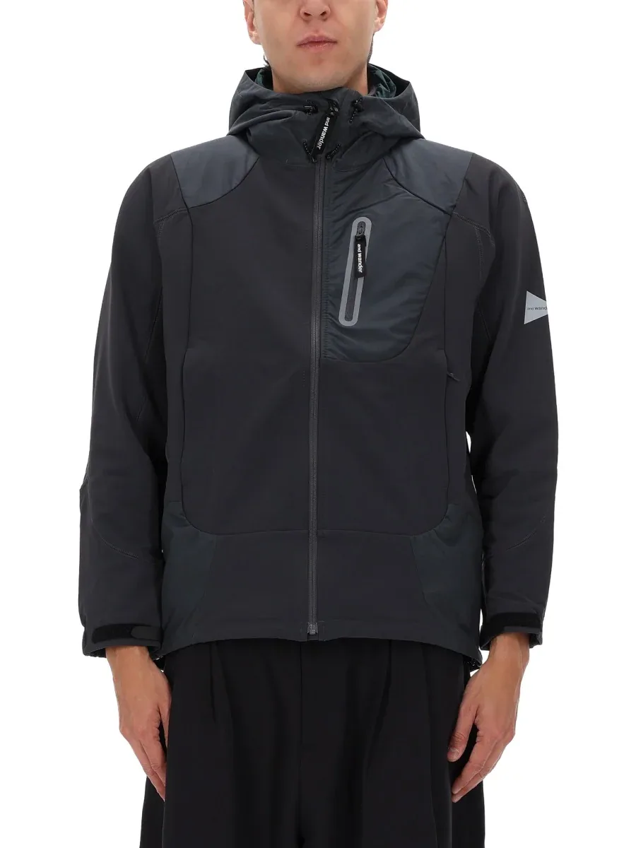 Logo-Embroidered Nylon Jacket by And Wander