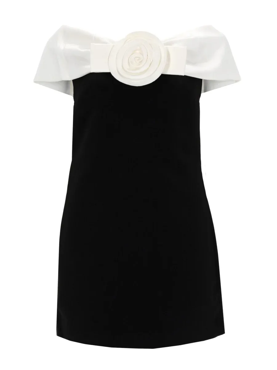 Floral Appliqué Mini Dress by Self-Portrait