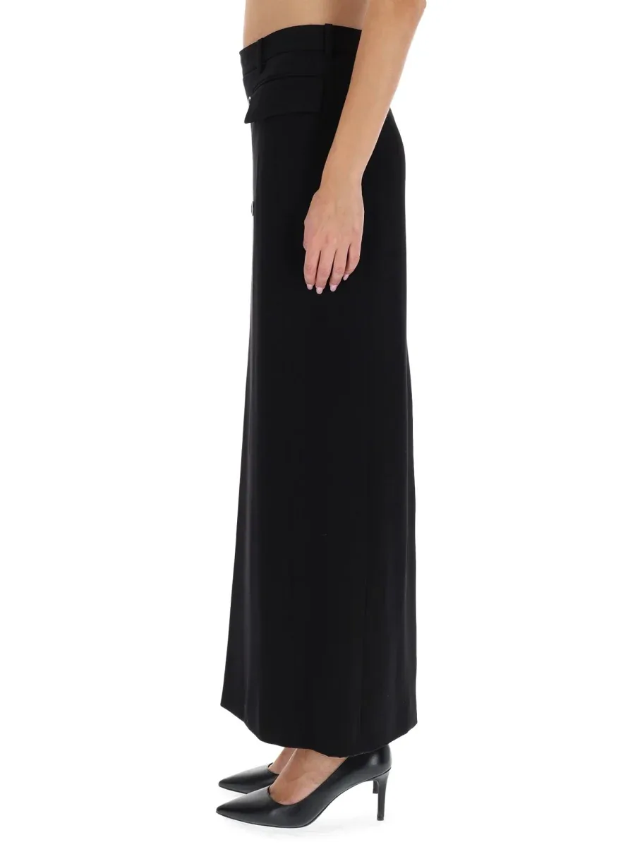Tailored Viscose-Wool Skirt by Balenciaga