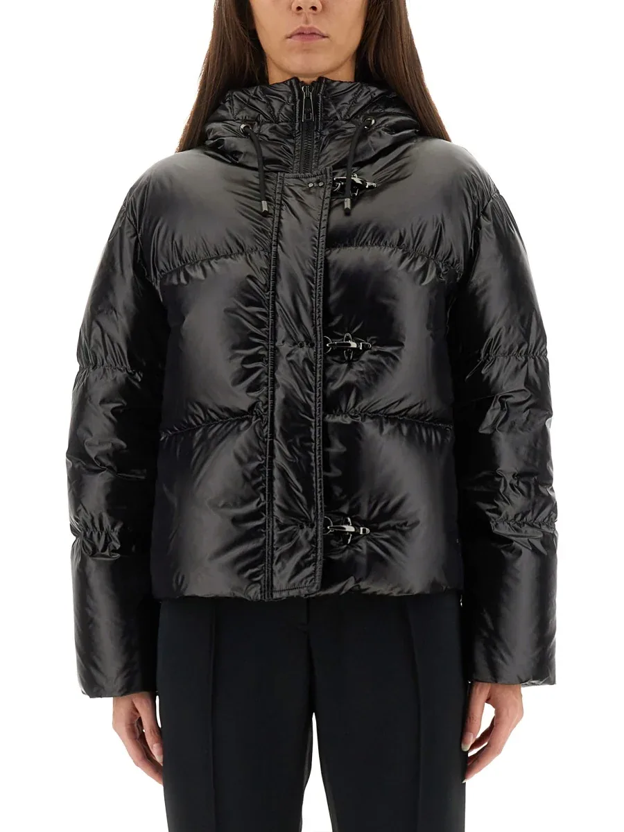 Hooded Polyamide Down Jacket by Fay