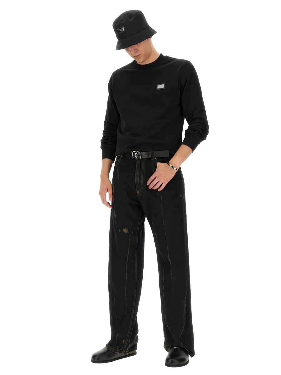 Cotton Denim Jeans by Dolce & Gabbana