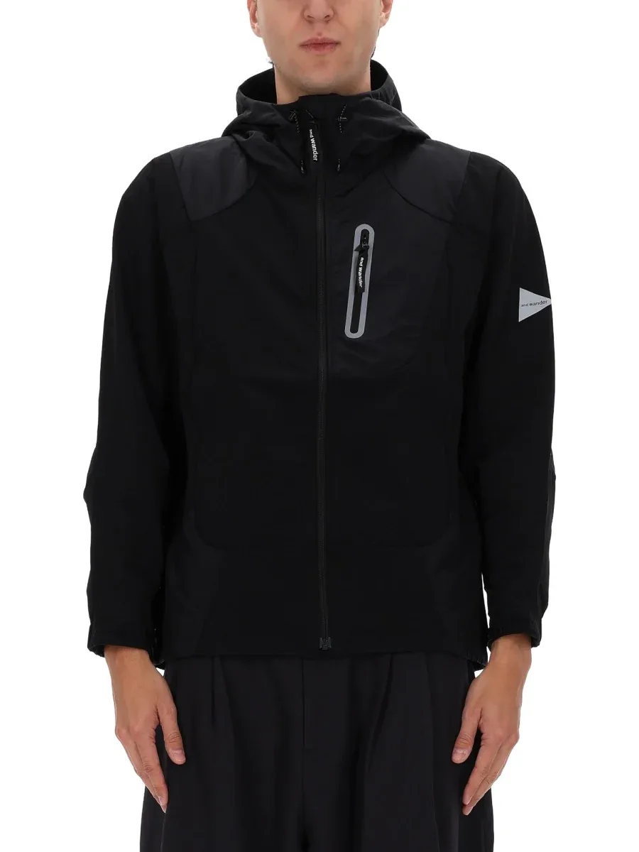 Logo-Detail Nylon Jacket by And Wander