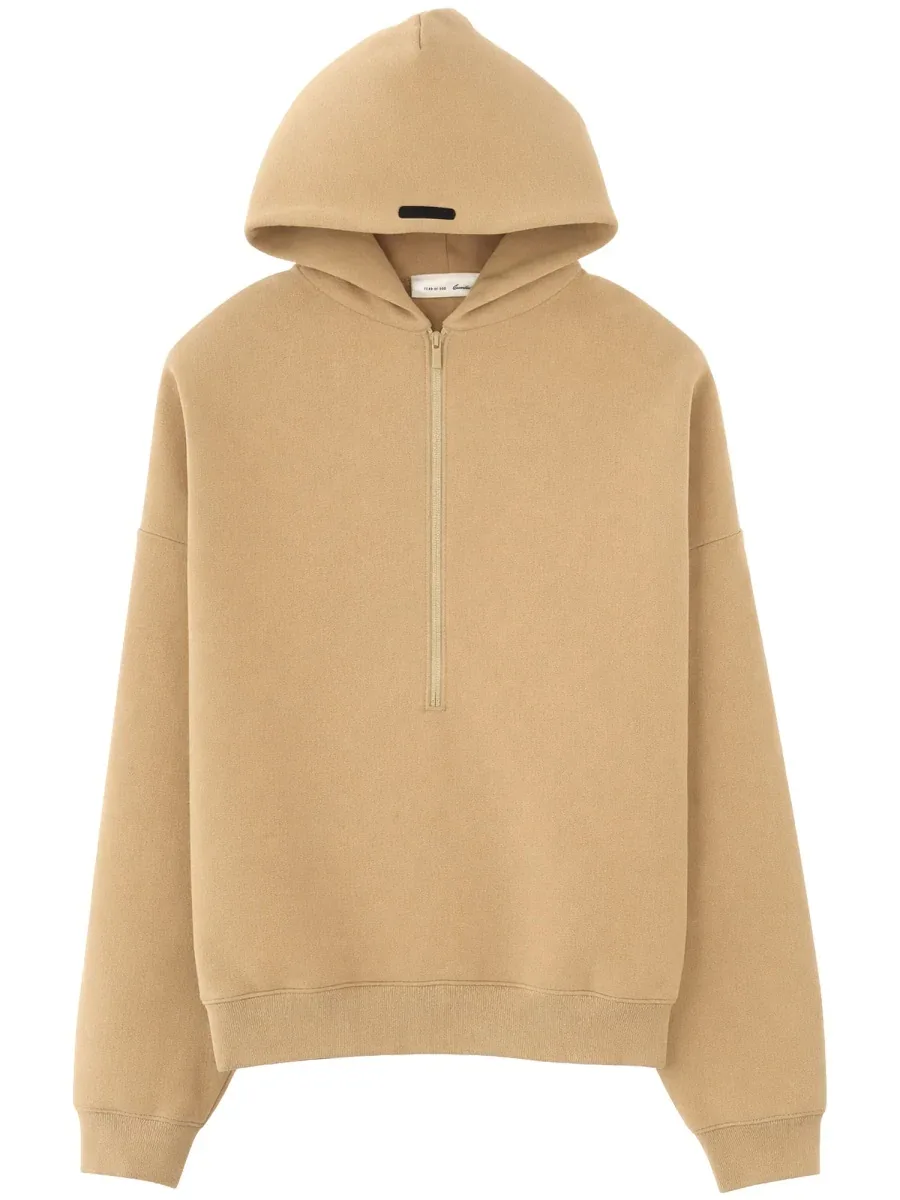 Zip-Up Hooded Cotton-Blend Sweatshirt by Fear Of God Essentials