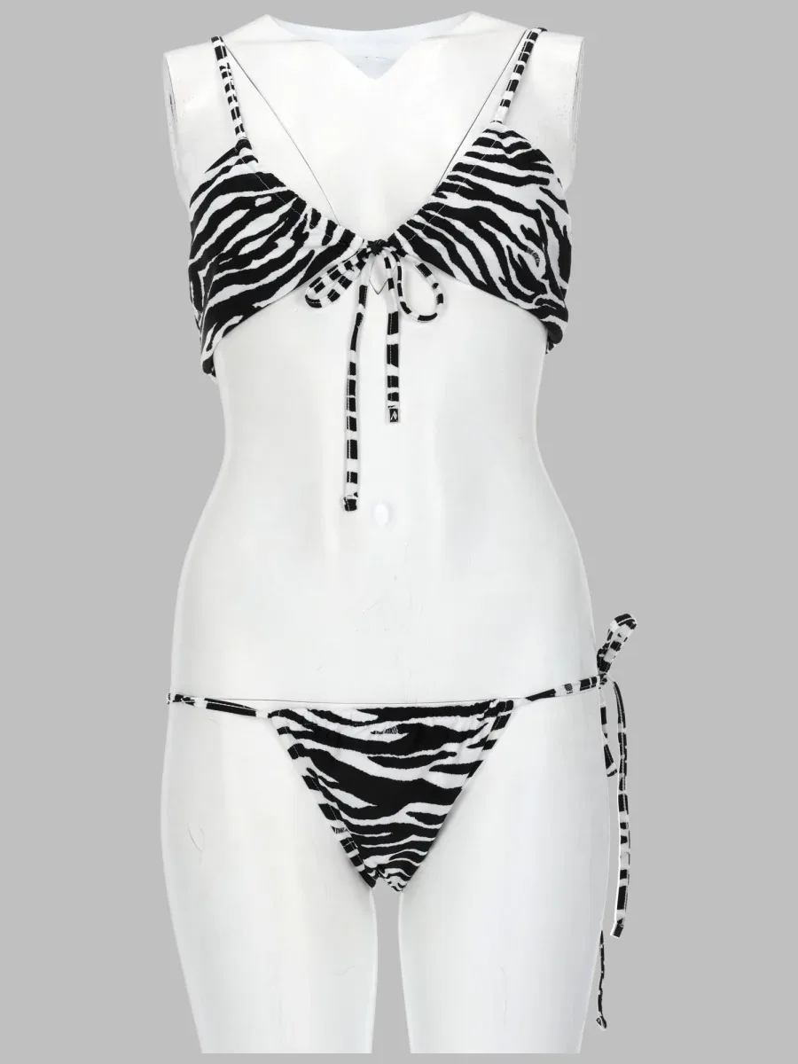 Animalier Print Bikini by The Attico
