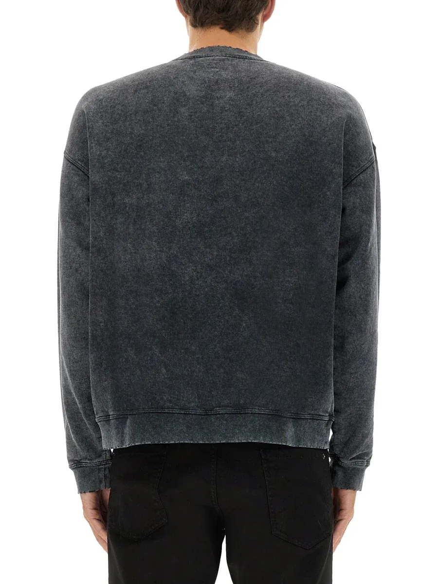 Logo Print Cotton Sweatshirt by Dsquared2