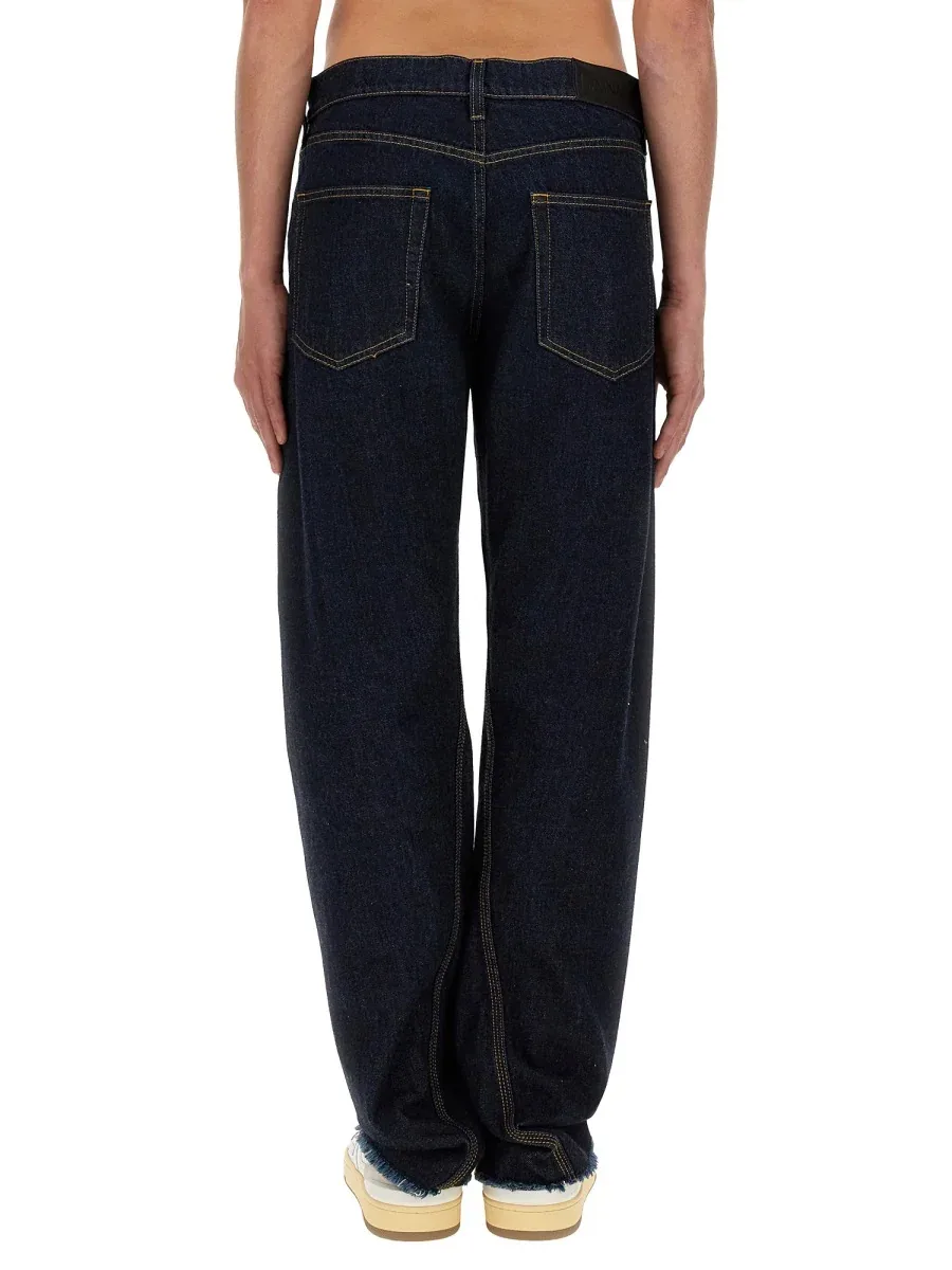 Twisted Cotton Jeans by Lanvin