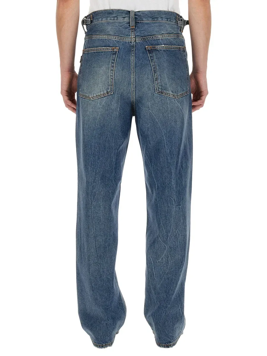 Loose-Fit Denim Jeans by Haikure