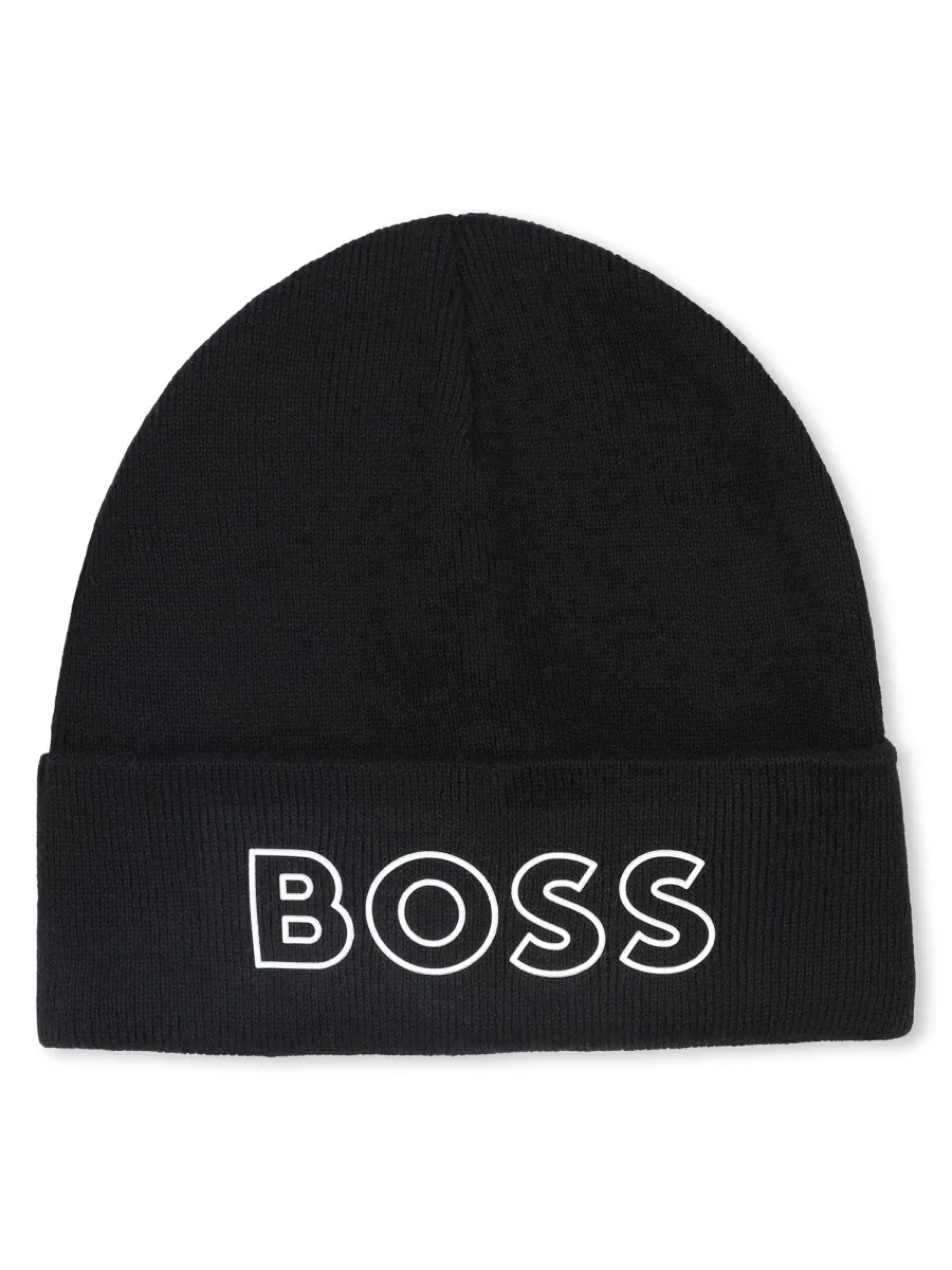 Wool-Blend Beanie by Hugo Boss
