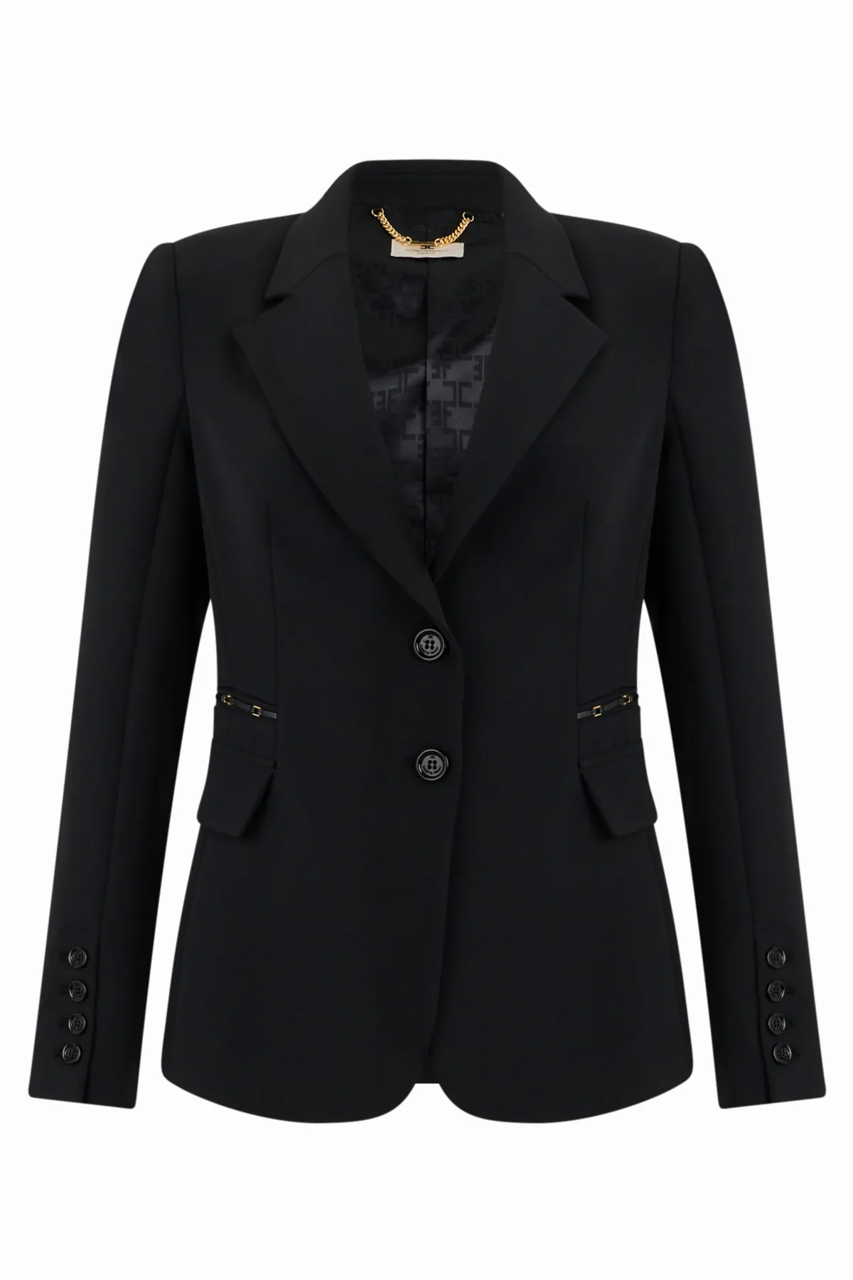 Single-Breasted Tailored Blazer by Elisabetta Franchi