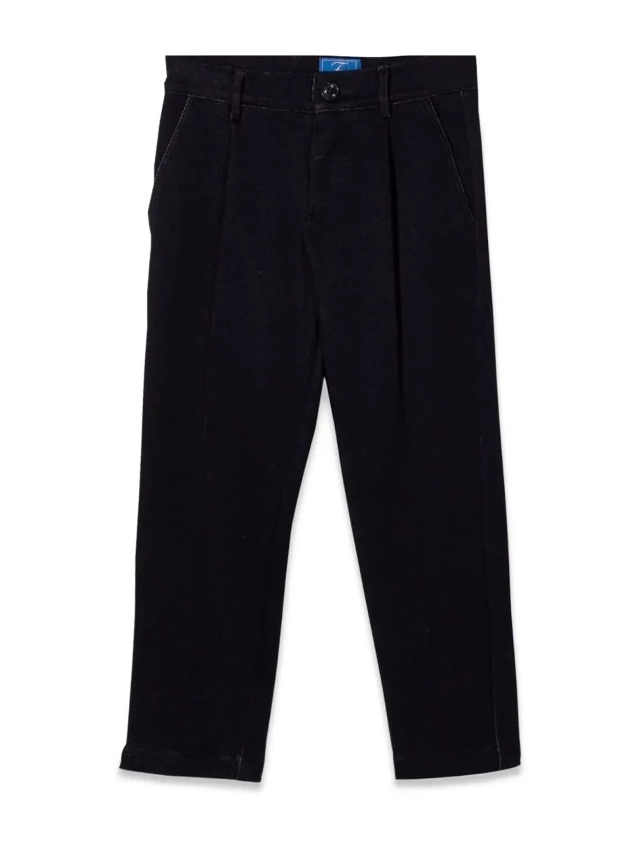 Slouchy Cotton Blend Trousers by Fay
