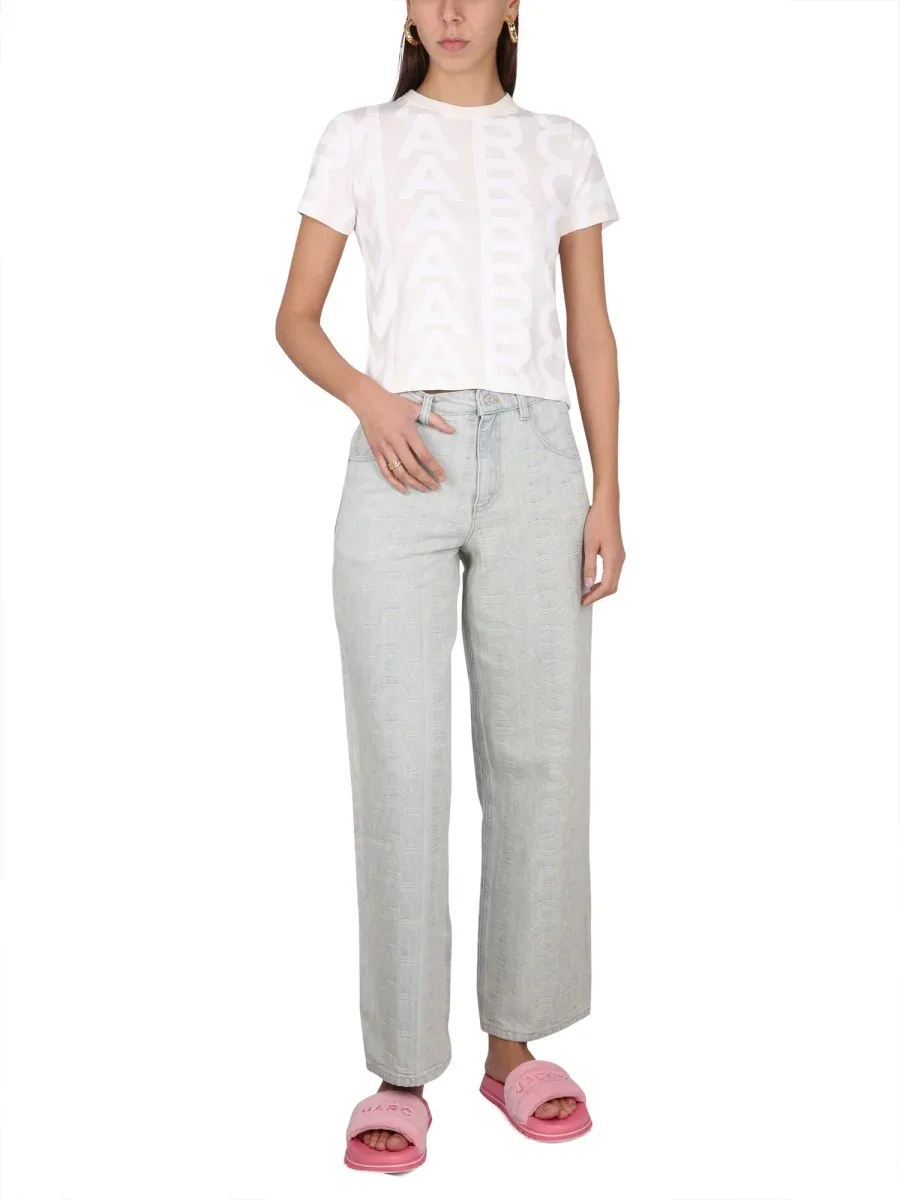 Monogram Denim Jeans by Marc Jacobs