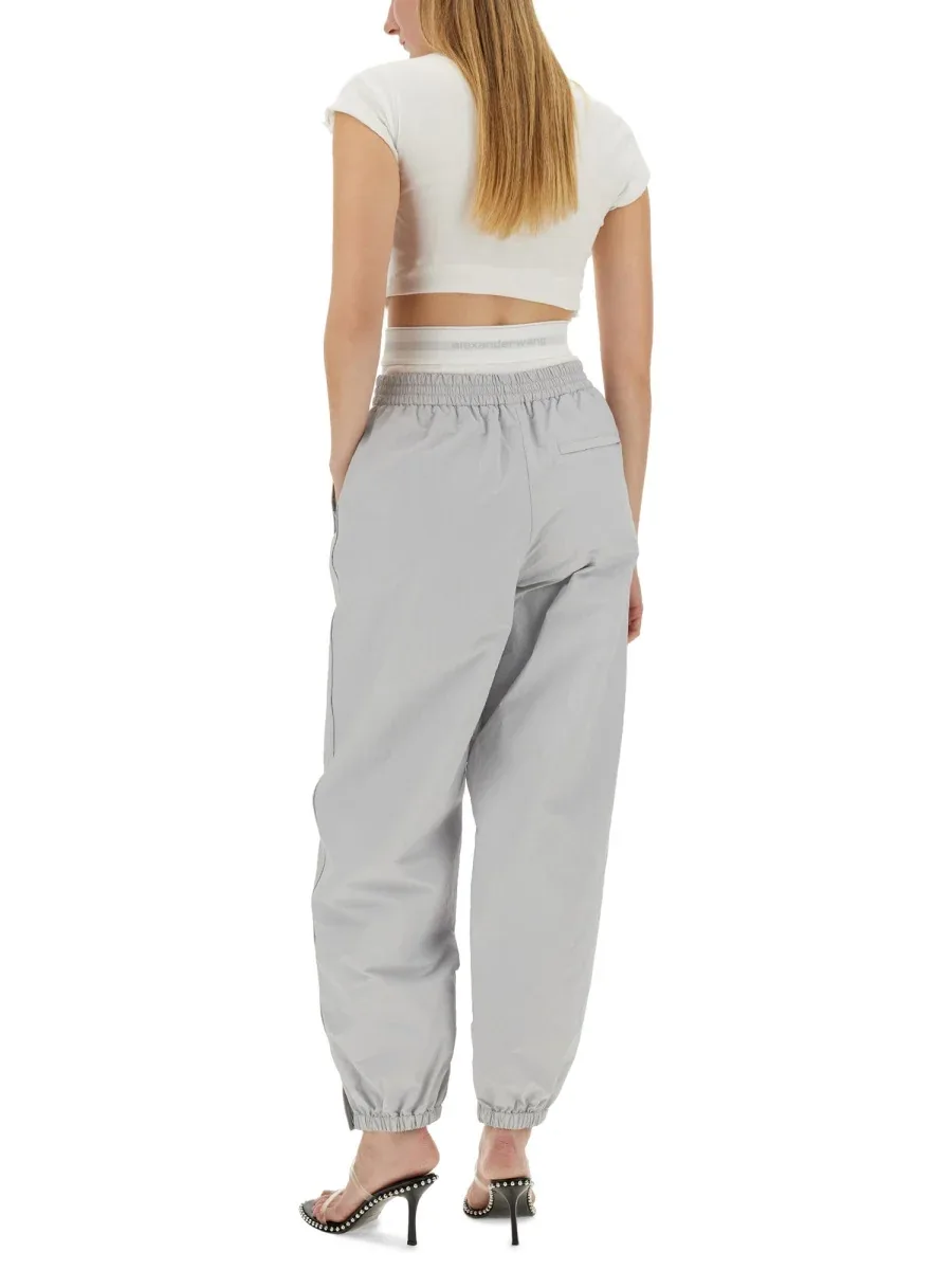 Polyester Athletic Joggers by alexander wang