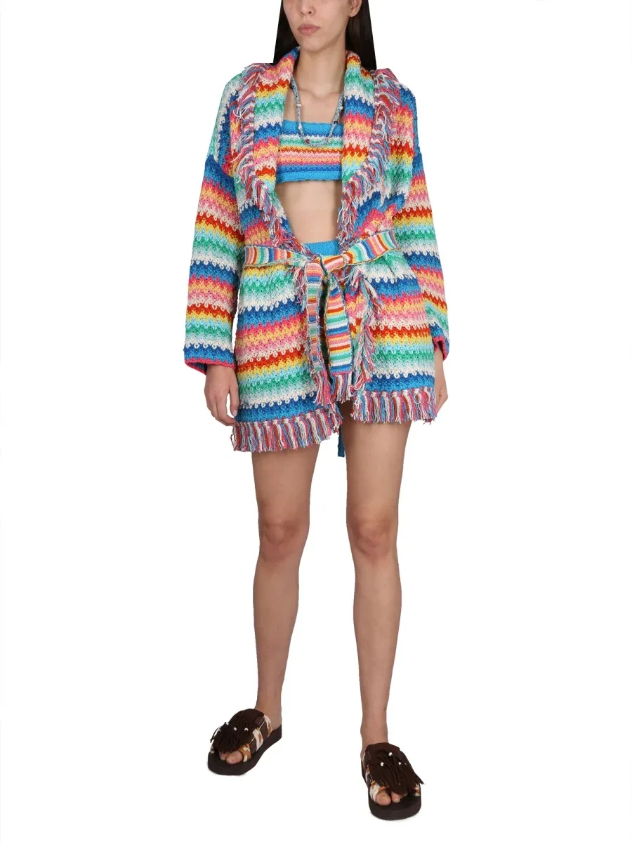Rainbow Cotton Tank Top by Alanui