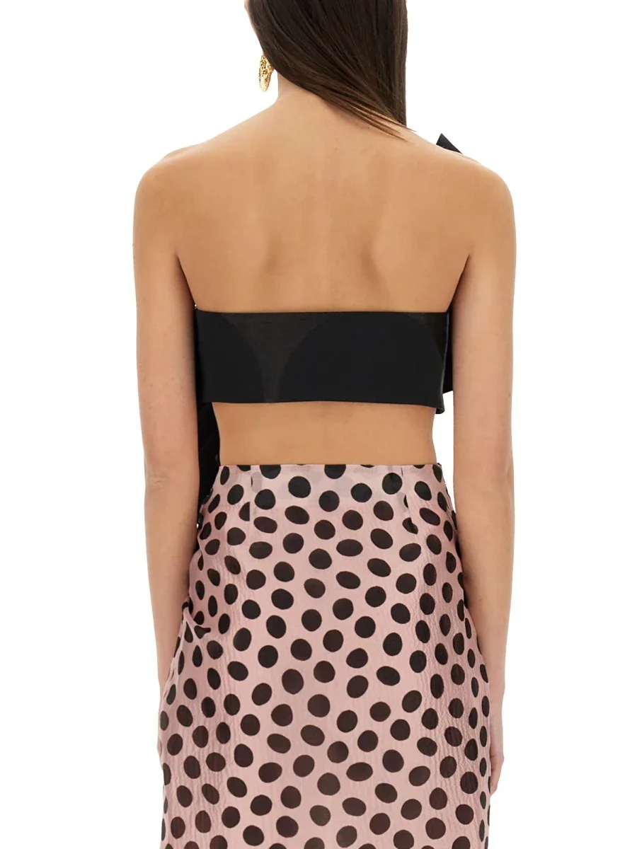 Twisted Polka Dot Blouse by Nina Ricci