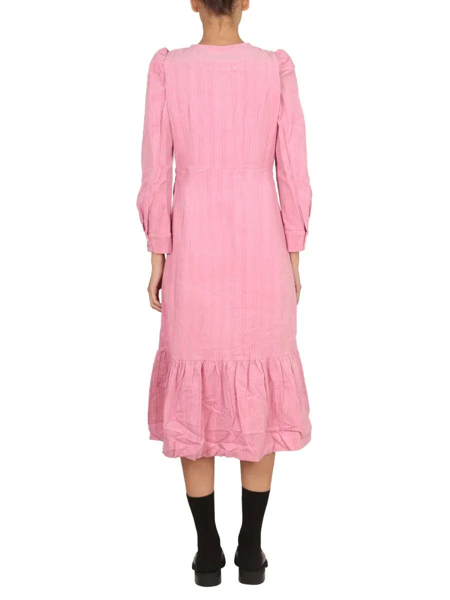 Cotton with Necklace Detail Midi Dress by BAUM UND PFERDGARTEN