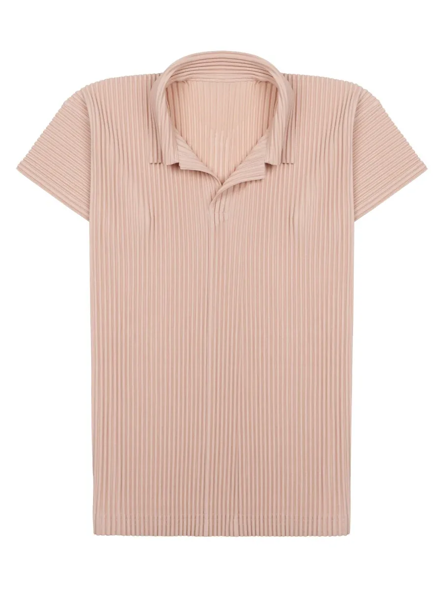 Polo-Collar Polyester T-Shirt by Issey Miyake