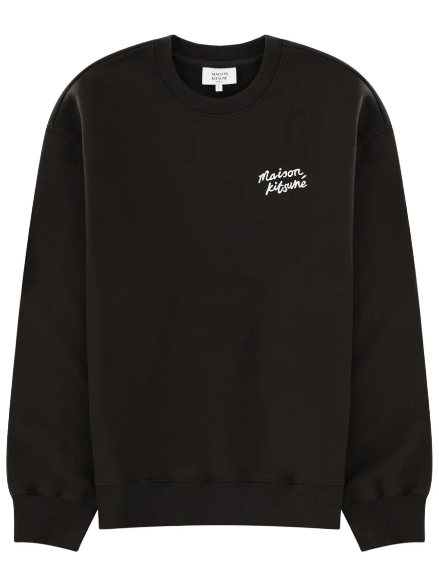 Logo Organic Cotton Sweatshirt by Maison Kitsuné
