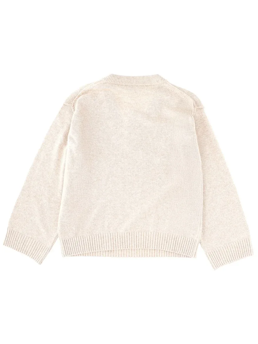 Logo Wool Blend Sweater by Ganni