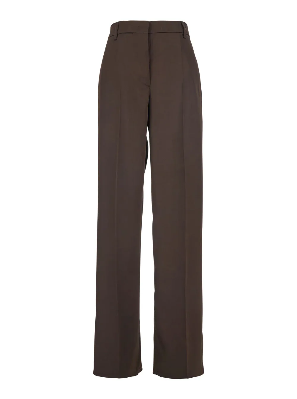 Leplain Satin High-Rise Tailored Trousers