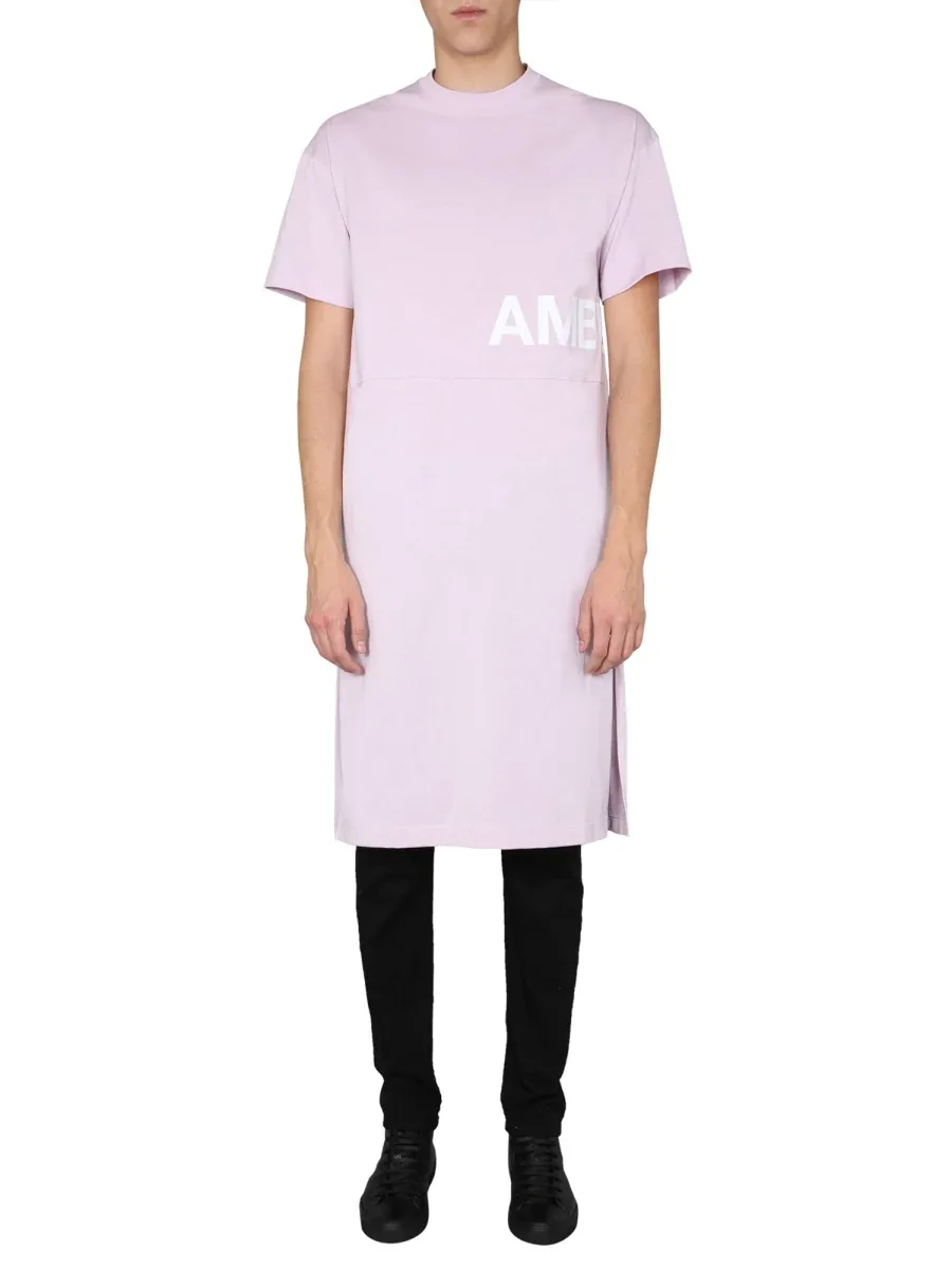 Logo Print Cotton Dress by Ambush