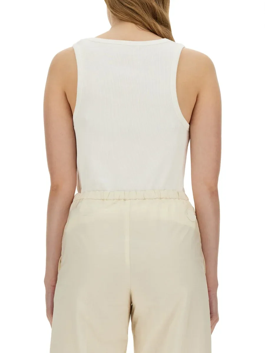 Logo-Embroidered Cotton Top by Moncler