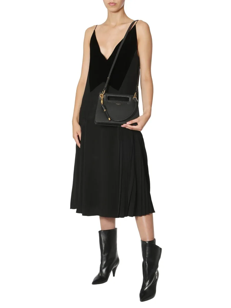 V-Neck Velvet Detail Dress by Givenchy