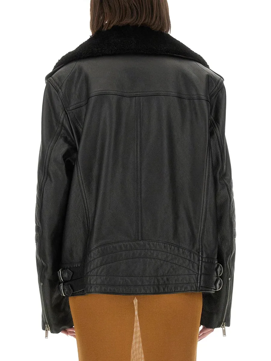 Leather Biker Jacket by Saint Laurent