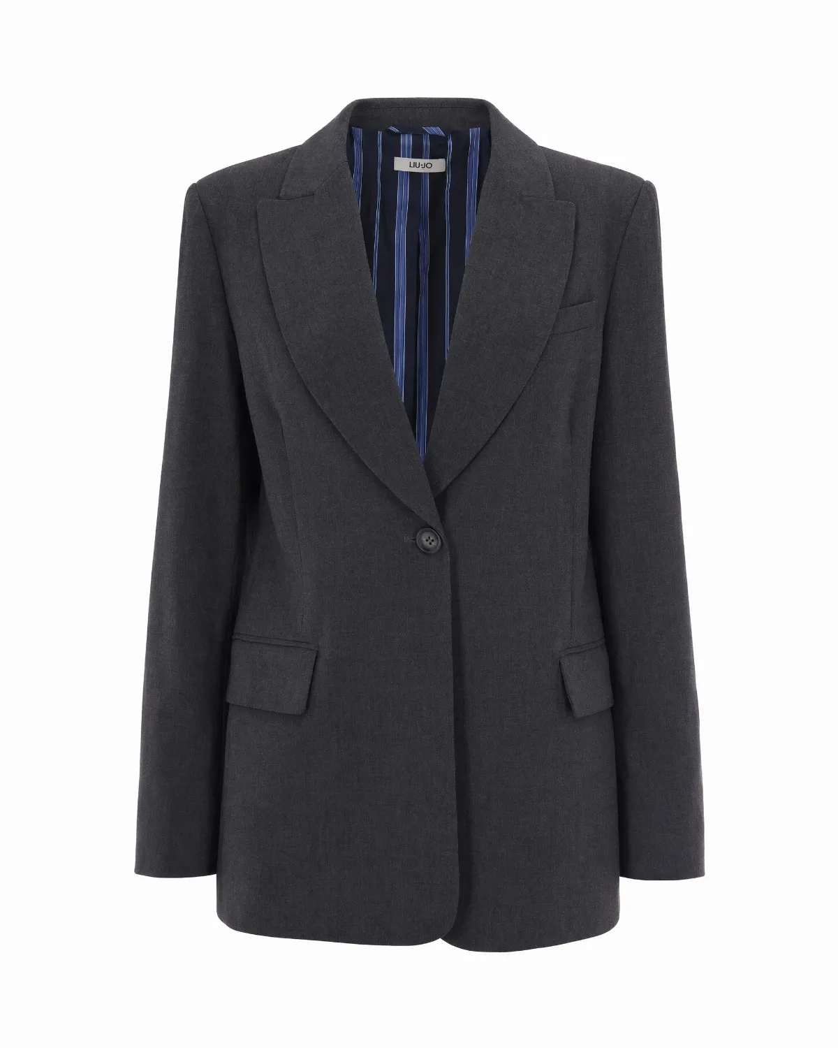 Single-Breasted Dark Grey Blazer by Liu Jo