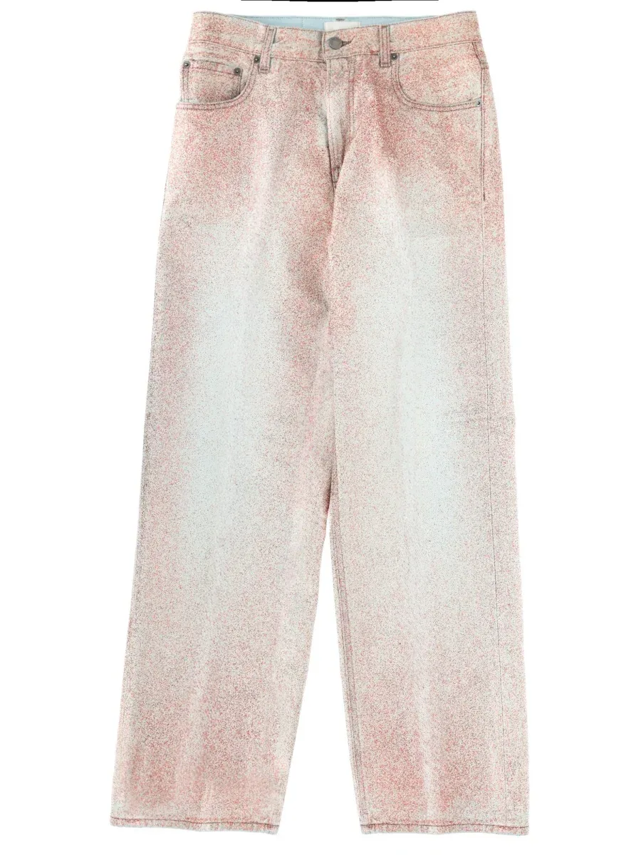 Loose Fit Cotton-Blend Jeans by Haikure