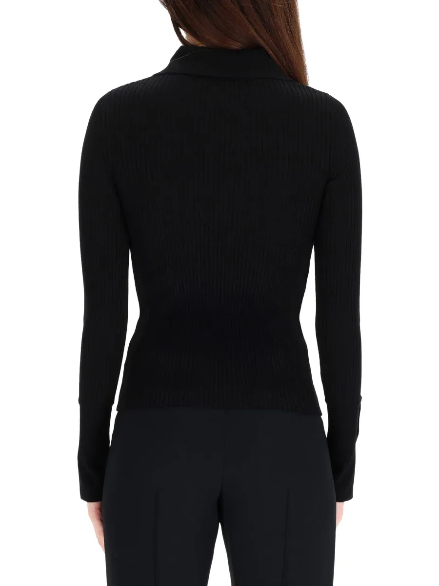 Ribbed Viscose Polo Shirt by CourrèGes