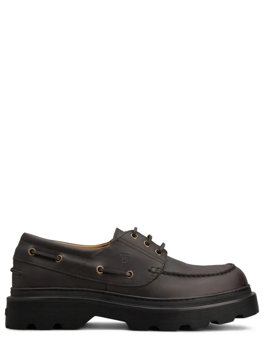 Calf Leather Boat Loafers by TOD'S