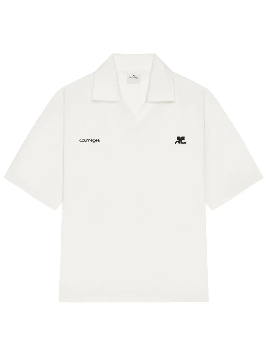Logo-Embroidered Oversize Polo Shirt by CourrèGes