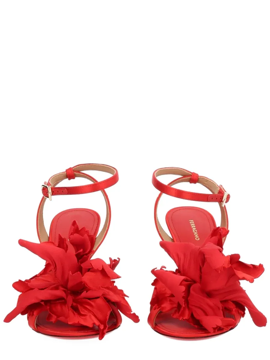 Leather Heeled Sandal by Ferragamo