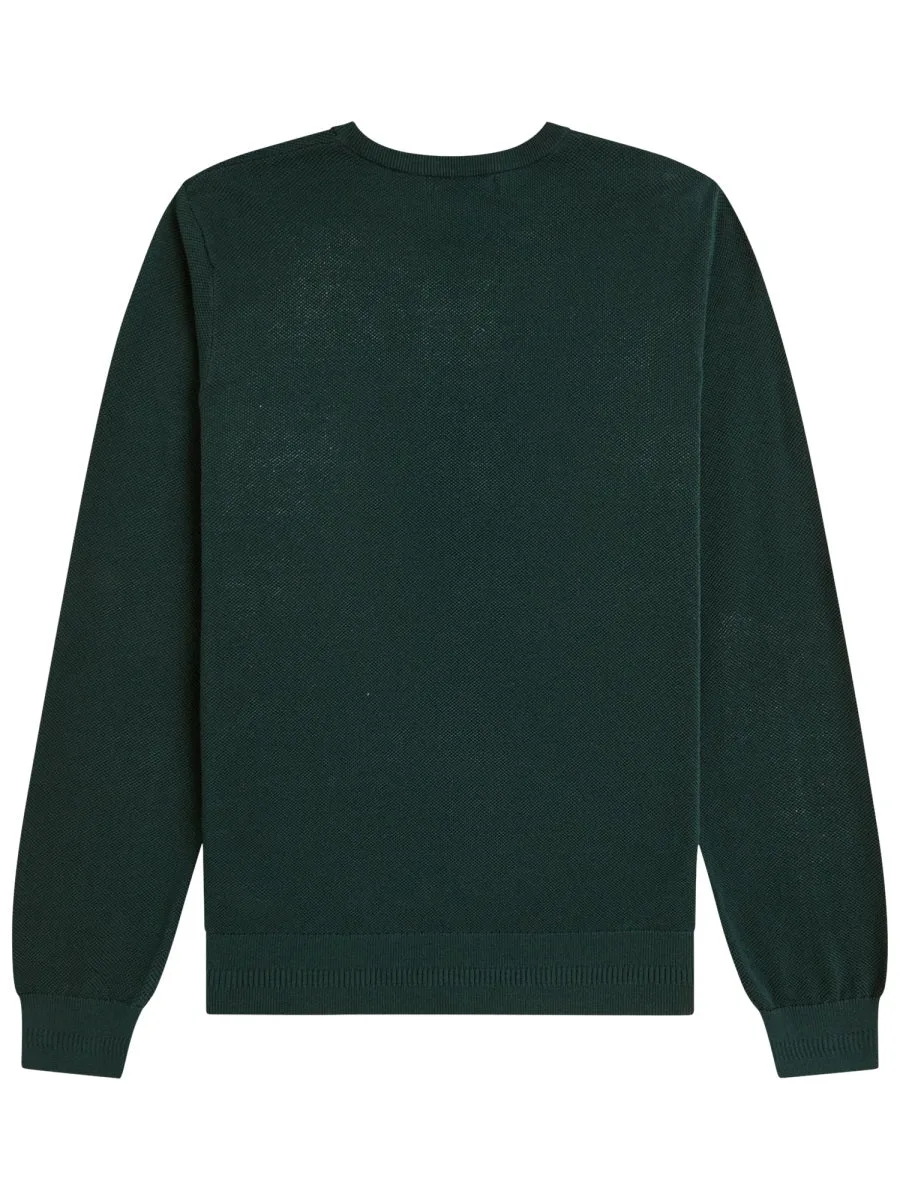 Logo-Embroidered Cotton Sweater by Fred Perry