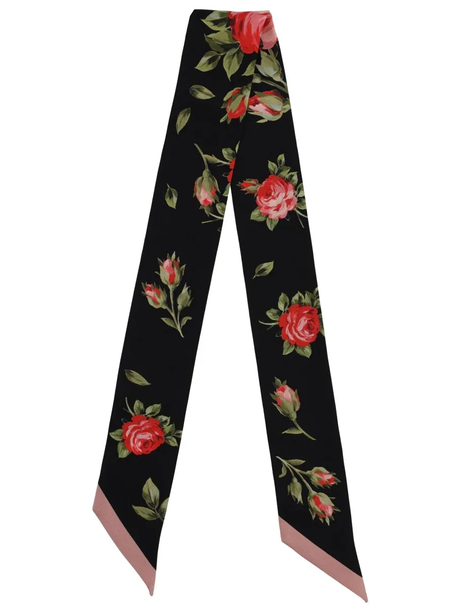 Silk Bandeau Scarf by Dolce & Gabbana