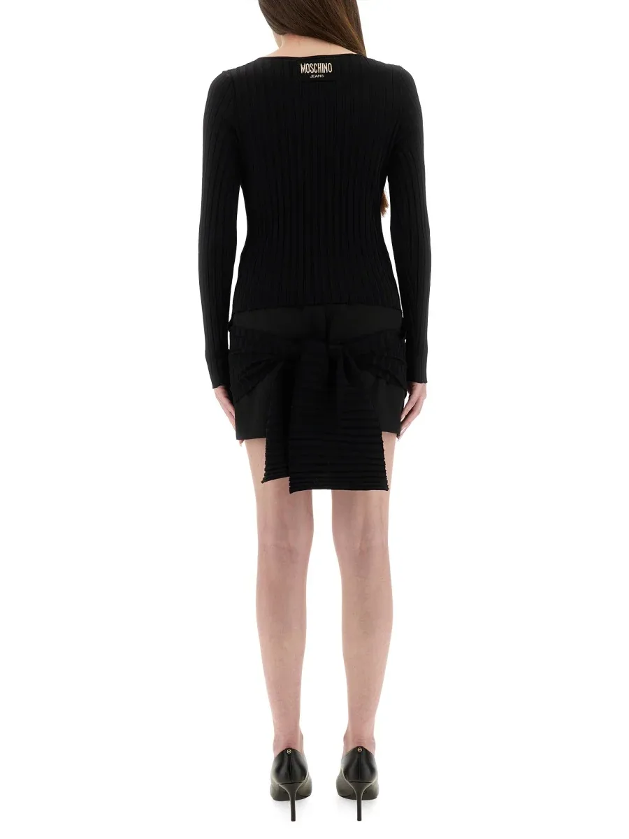 Viscose Slim Fit Sweater by Moschino