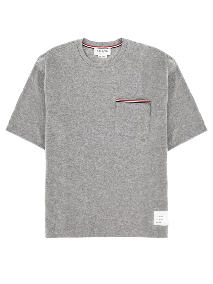 Oversize Fit Cotton T-Shirt by Thom Browne