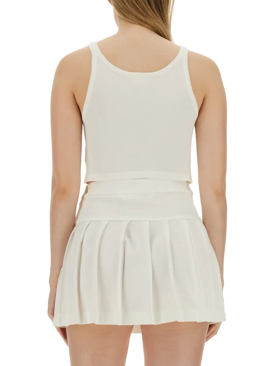 Logo-Print Cotton Tank Top by Palm Angels