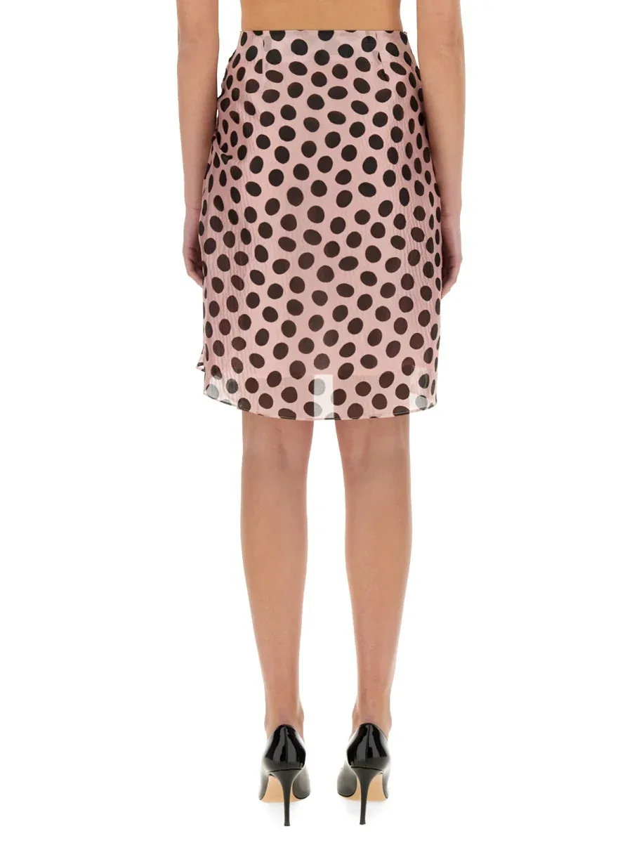 Asymmetrical Bow Detail Skirt by Nina Ricci
