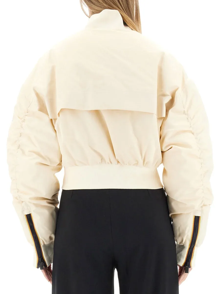 Cropped Recycled Polyamide Jacket by K-way