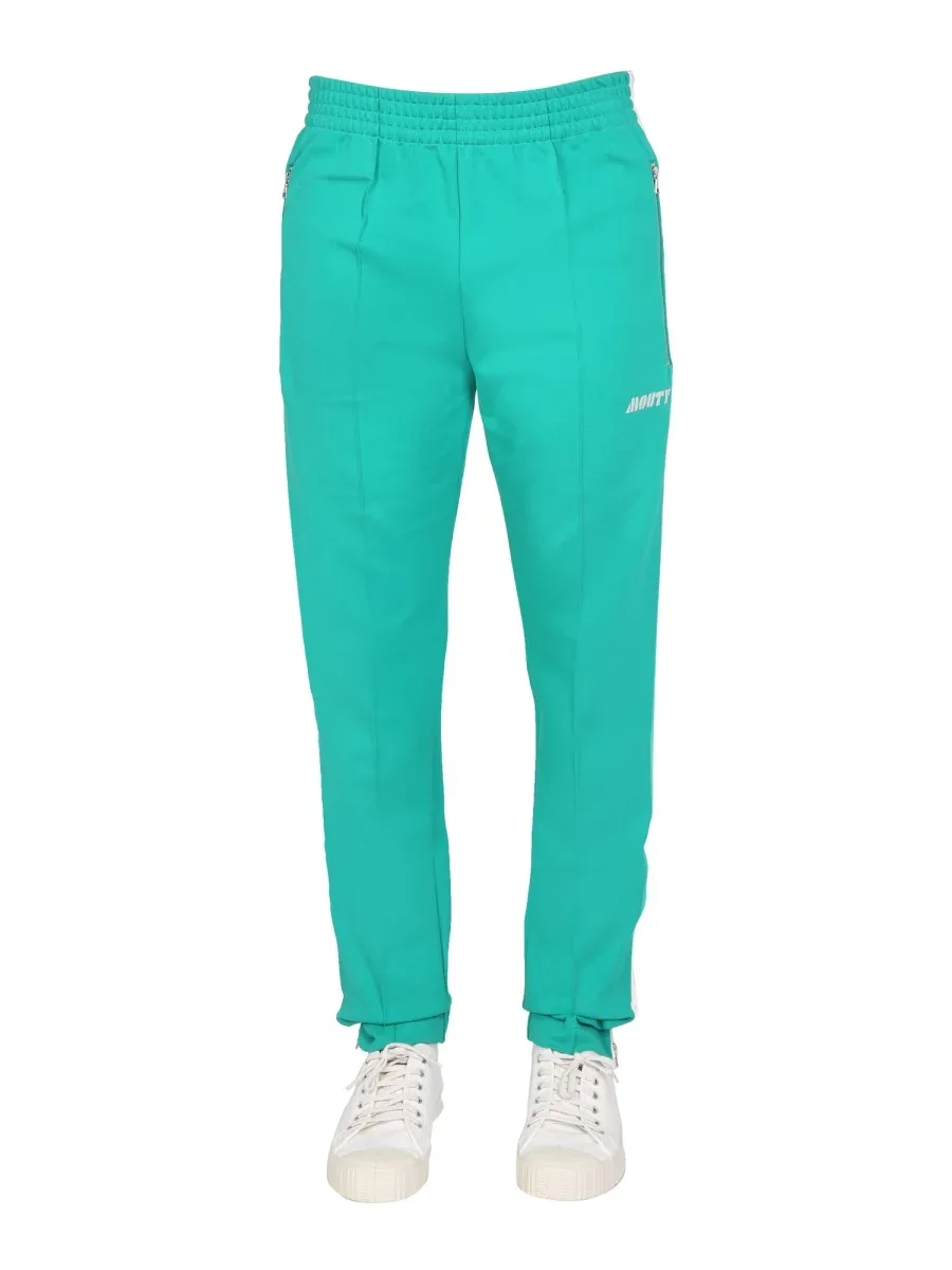Logo-Embroidered Viscose Jogging Pants by Mouty